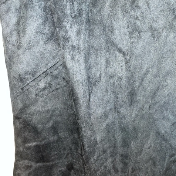 NWT Calvin Klein Black Suede Fringe Dress - Picture 8 of 10